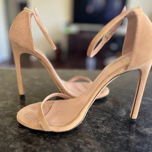 Stuart Weitzman Nudist Tan Goosebump